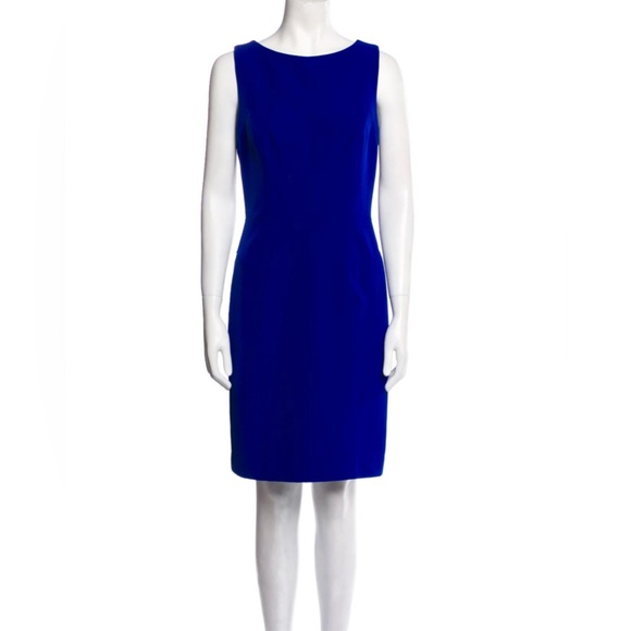 Milly Dresses & Skirts - Milly Cobalt Blue Sleeveless Midi Sheath Dress